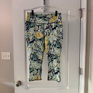 Navy, Green, and Yellow Crown & Ivy Workout Leggings